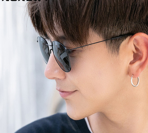 Ochelari de soare retro cu formă rotundă pentru bărbați