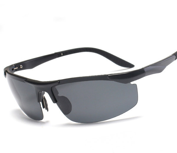 Ochelari de soare pentru barbati polarizati cu rama metalica