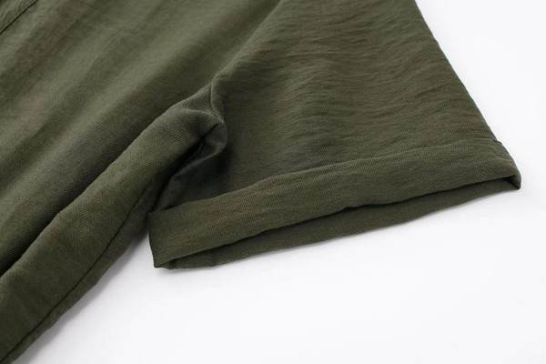 Modni ženski kombinezon kratkih rukava s remenom