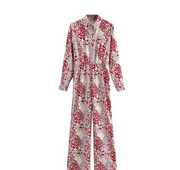 Ženski kombinezon - sa cvjetnim motivima