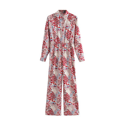 Ženski kombinezon - sa cvjetnim motivima