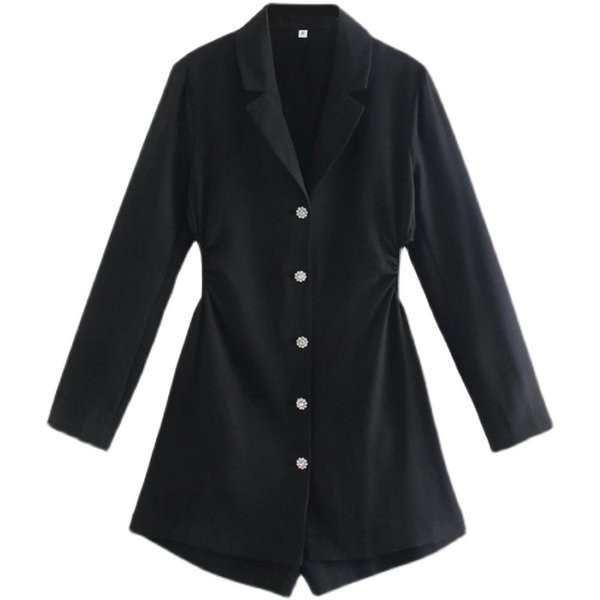 Salopetă de damă model nou cu decolteu în V și închidere cu nasturi