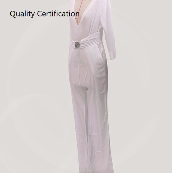 Επίσημο γυναικείο ολόσωμο φόρμα με τσέπη και ζώνη