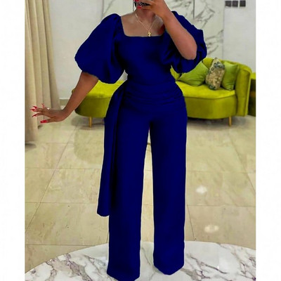 Elegantiškas kombinezonas aukštu juosmeniu