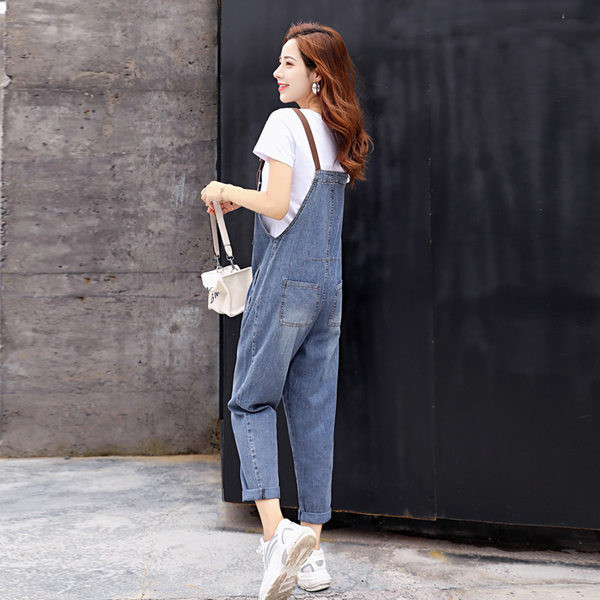 Μοντέρνα τζιν σαλοπέτα με τσέπη