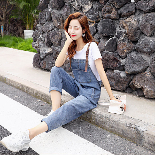 Μοντέρνα τζιν σαλοπέτα με τσέπη