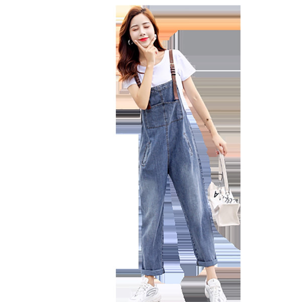 Μοντέρνα τζιν σαλοπέτα με τσέπη