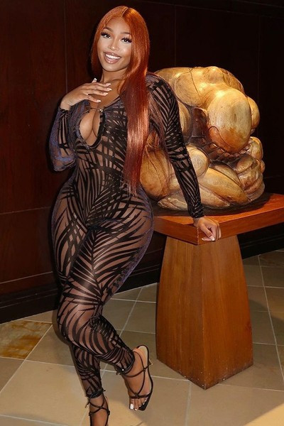 Νέο μοντέλο γυναικεία διχτυωτή φόρμα με σχέδιο