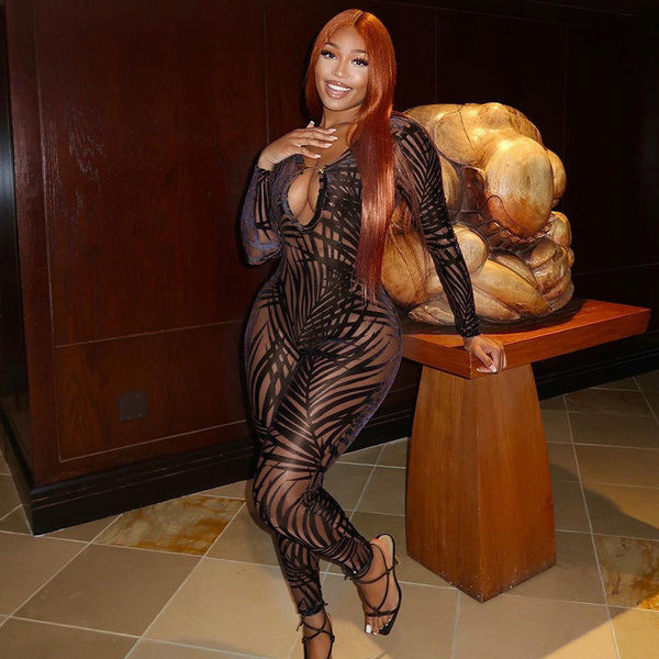 Νέο μοντέλο γυναικεία διχτυωτή φόρμα με σχέδιο