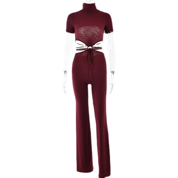 Casual γυναικεία ολόσωμη φόρμα με ρίγες