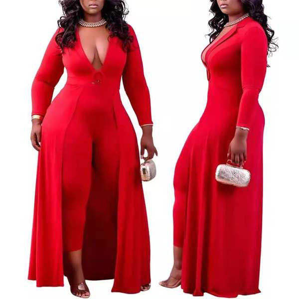 Salopetă de damă la modă cu decolteu în V model nou