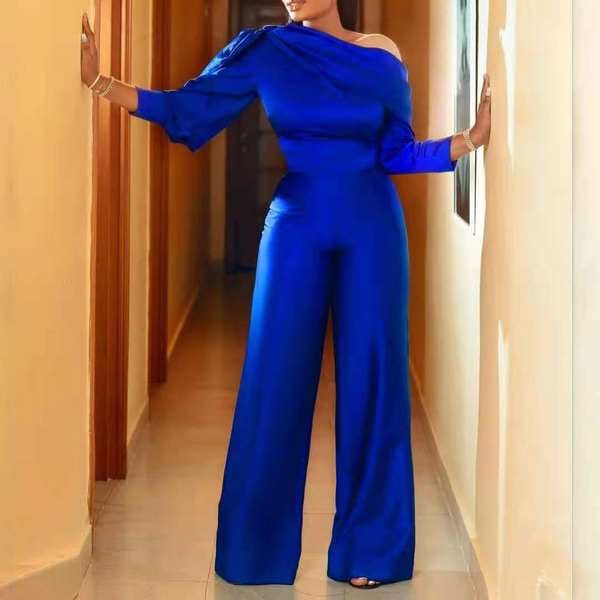 Ženski svečani kombinezon sa spuštenim rukavima