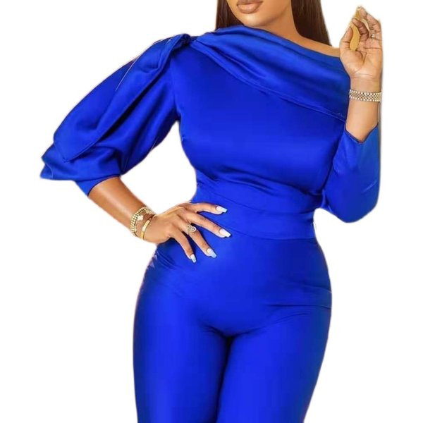 Ženski svečani kombinezon sa spuštenim rukavima