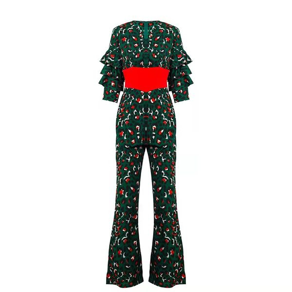 Ženski ležerni kombinezon s printom