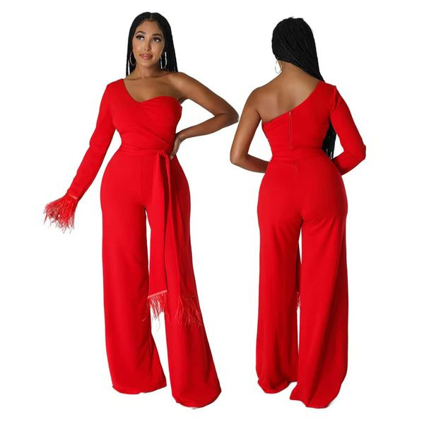 Stiilne naiste ühevarrukaline vööga sulekombine