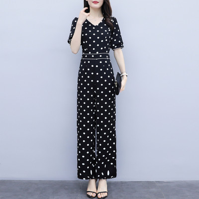 Naiste elegantne täpiline kombinesoon