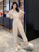 Ženski kombinezon sa širokim nogavicama visokog struka