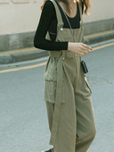 Ležeran ženski kombinezon - sa remenom