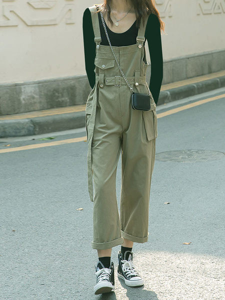 Ležeran ženski kombinezon - sa remenom