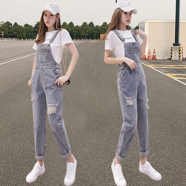 Naiste moodne tasku ja rebenenud motiividega kombinesoon