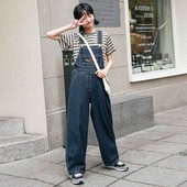 Casual ολόσωμη φόρμα με φαρδιά πόδια