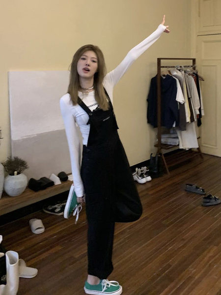 Φαρδύ σχέδιο γυναικεία ολόσωμη φόρμα με ψηλή μέση