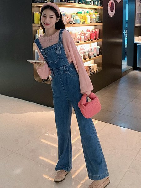 Γυναικείες τζιν φόρμες - με φαρδιά πόδια