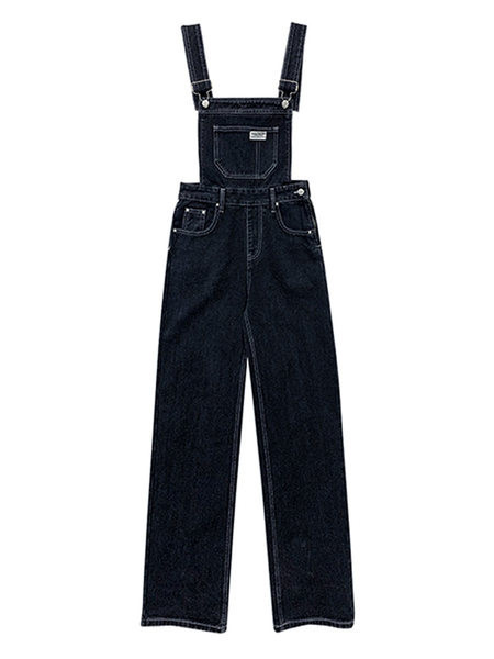 Modni traper kombinezon s logotipom i džepom za žene