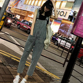 Salopeta casual dama cu buzunare - culoare albastra