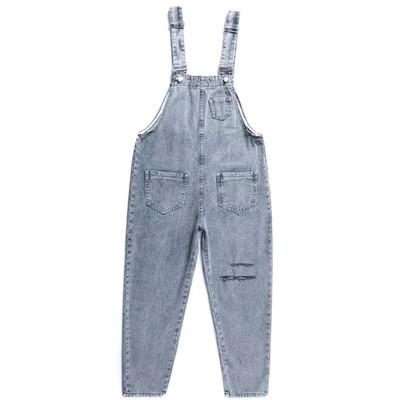 Salopeta casual dama cu buzunare - culoare albastra