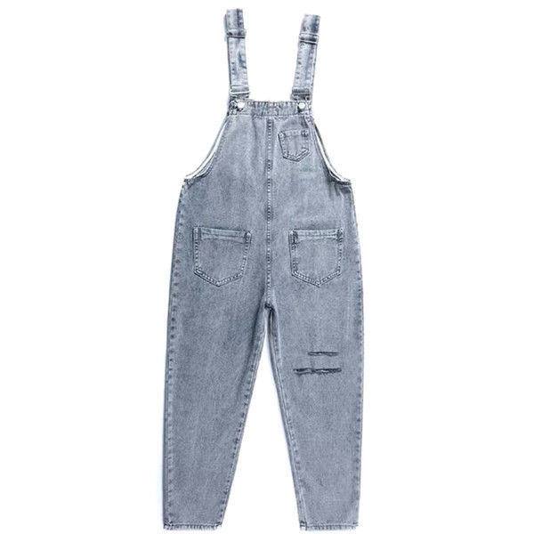 Salopeta casual dama cu buzunare - culoare albastra