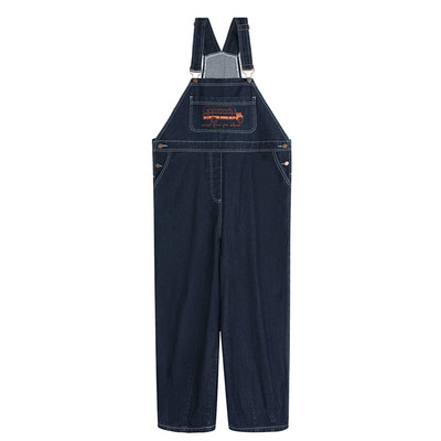 Φαρδιά γυναικεία τζιν ολόσωμη φόρμα - μπλε χρώμα