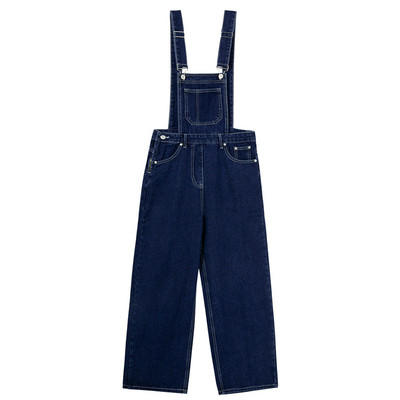 Sirge, laiade säärtega teksast kombinesoon