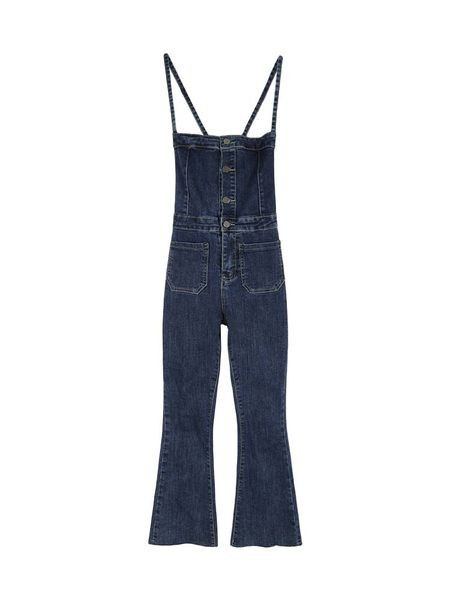 Casual γυναικεία ολόσωμη φόρμα με λεπτές τιράντες