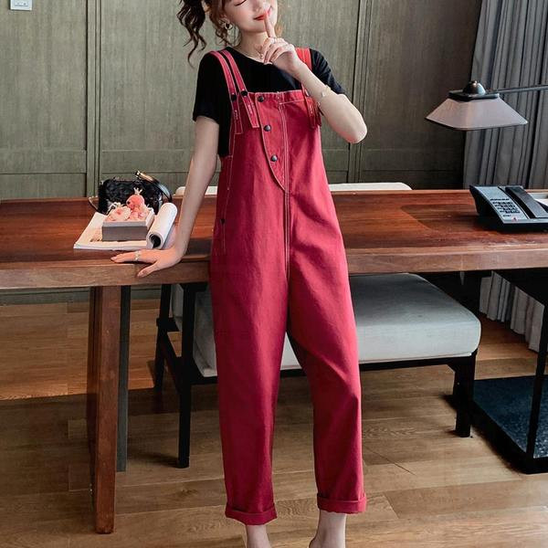 Laia mustriga naiste nööpidega kombinesoon