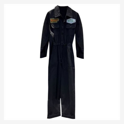 Salopetă casual de damă cu nasturi, cu logo