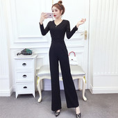 Γυναικεία κάζουαλ ψηλόμεση φαρδιά φόρμα ποδιών