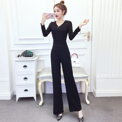 Γυναικεία κάζουαλ ψηλόμεση φαρδιά φόρμα ποδιών