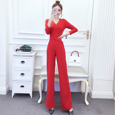 Γυναικεία κάζουαλ ψηλόμεση φαρδιά φόρμα ποδιών