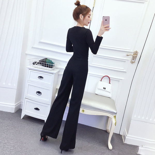 Γυναικεία κάζουαλ ψηλόμεση φαρδιά φόρμα ποδιών