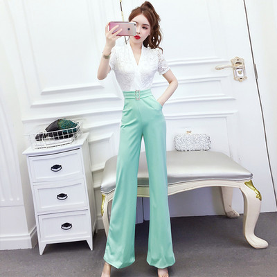 Γυναικεία επίσημη φόρμα σε στυλ Charleston με ζώνη και δαντέλα