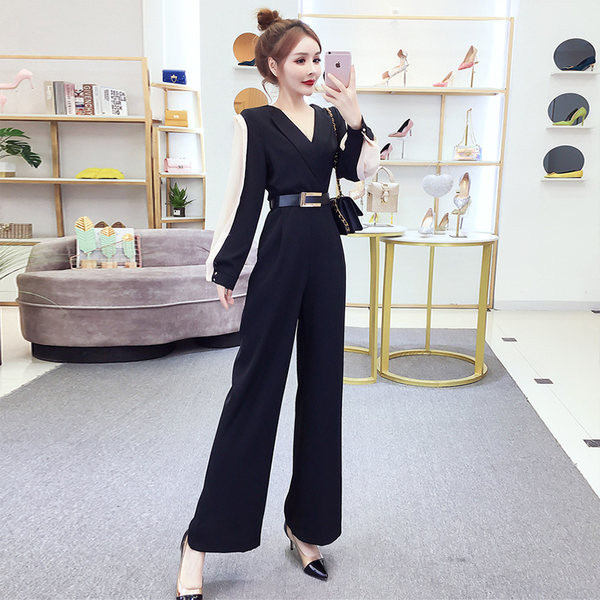 Elegantne terava kaelusega naiste kombinesoon - musta ja lillat värvi