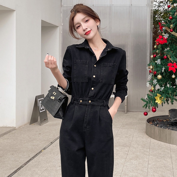 Salopeta de dama cu nasturi si buzunar