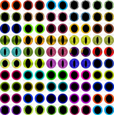 50 gb. Stikla acis šūšanai, lellēm, amatniecībai, piederumiem, kaķu acīm, pūķa dinozauru acīm, apaļš kabošons