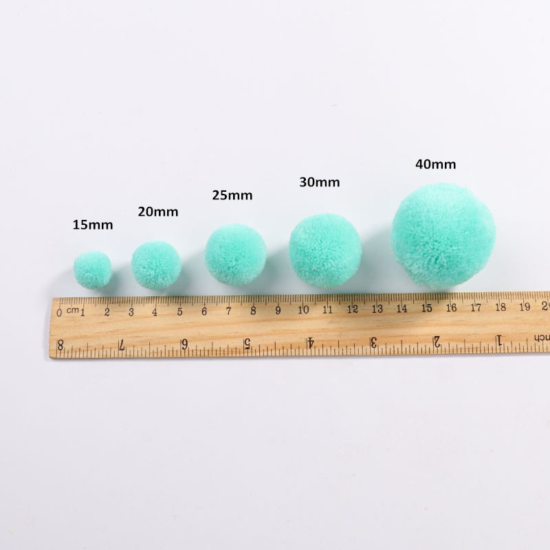 Vairāku izmēru Pom 15mm 20mm 30mm 40mm Mīksti Pompones Pūkains Plīša Amatniecība DIY Pom Poms Ball Furball Home Decor Šalle Šūšanas piederumi