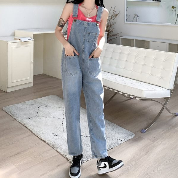 Γυναικεία casual ολόσωμη φόρμα με τσέπη