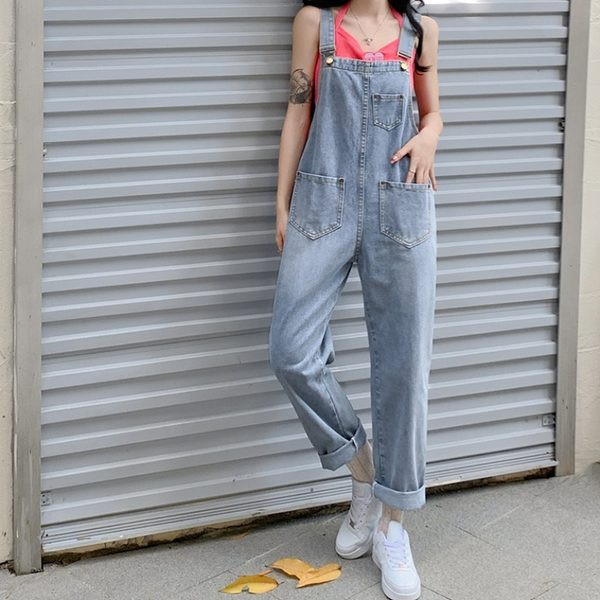 Γυναικεία casual ολόσωμη φόρμα με τσέπη