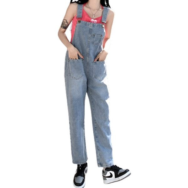 Γυναικεία casual ολόσωμη φόρμα με τσέπη