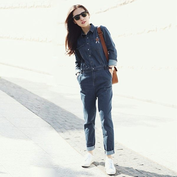 Γυναικεία casual μακρυμάνικη τζιν φόρμα