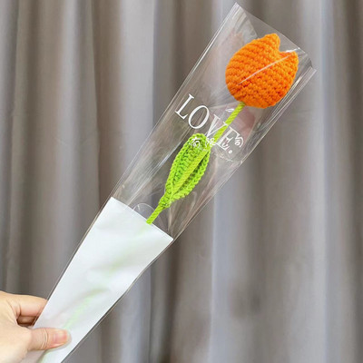 1kom pleteni cvijet ruža tulipani buket lažnog cvijeća vjenčani ukras ručno tkani kućni stol ukrasi kreativni pleteni buket